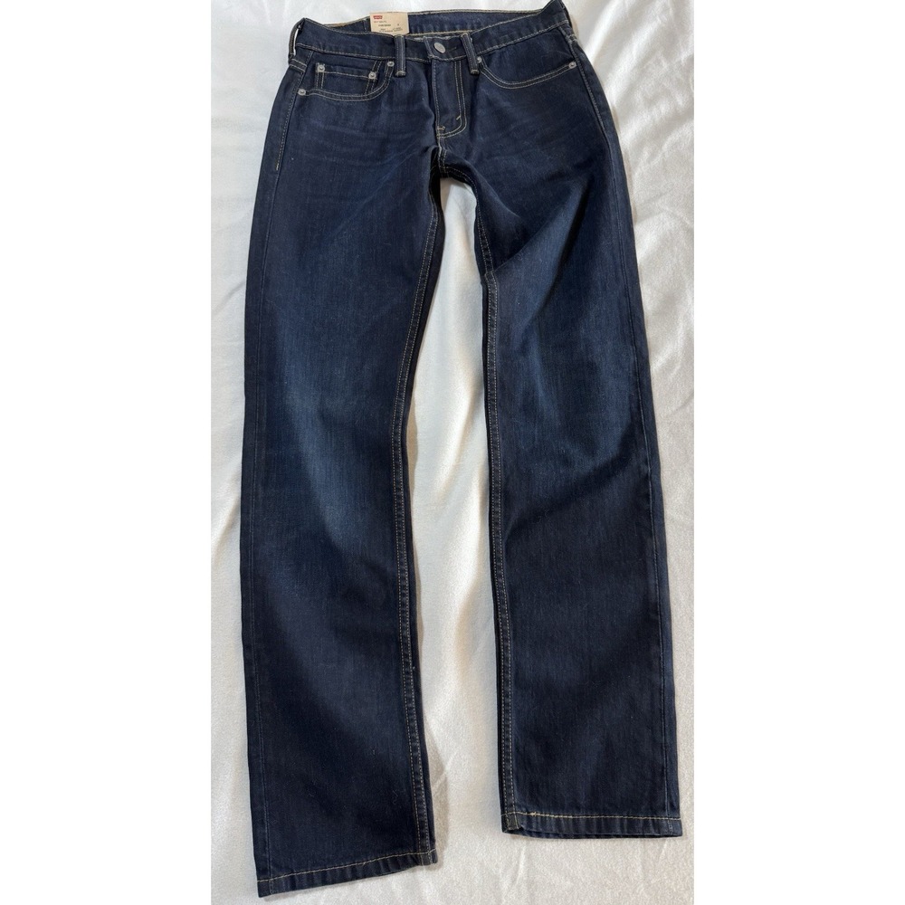 Levi's 513 Jeans 28x32 Blue Denim Slim Straight Leg New with Tags